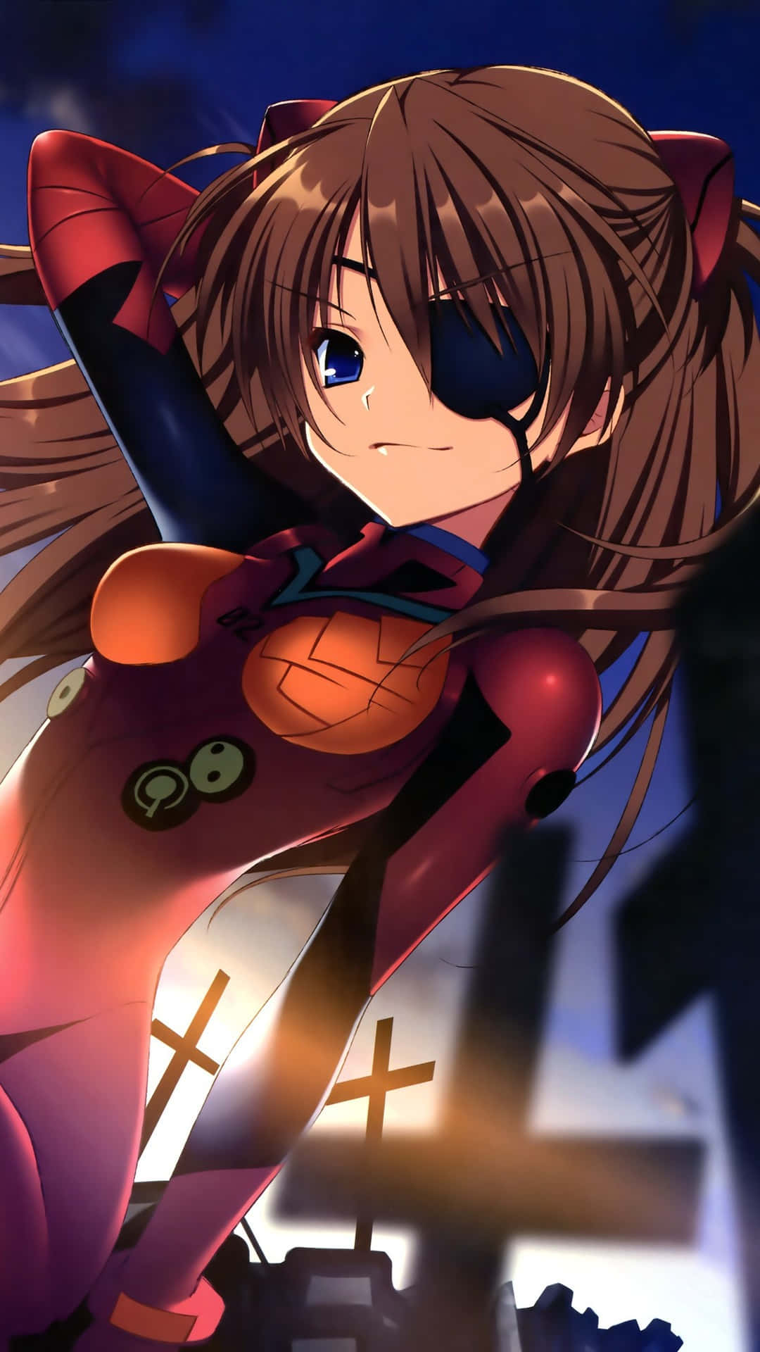 Witness Asuka Langley Souryu's Contribution To World Salvation In Evangelion Manga Background