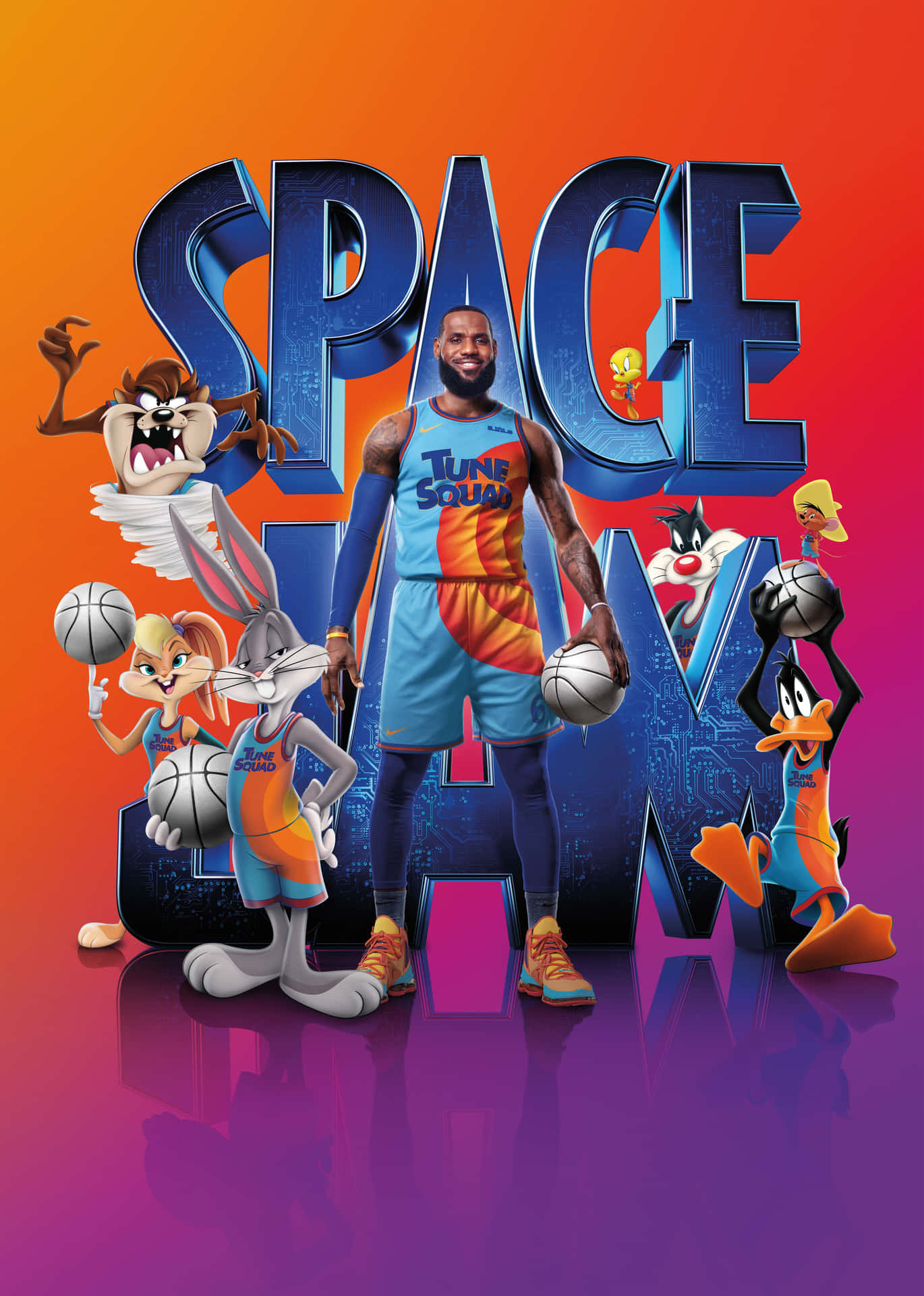 Witness Lebron James Team Up With Bugs Bunny And The Rest Of The Looney Tunes To Save The Universe Background