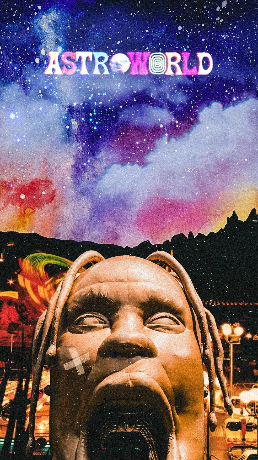 Witness The Cosmic Sound & Vibes Of Astroworld On Your Iphone Background