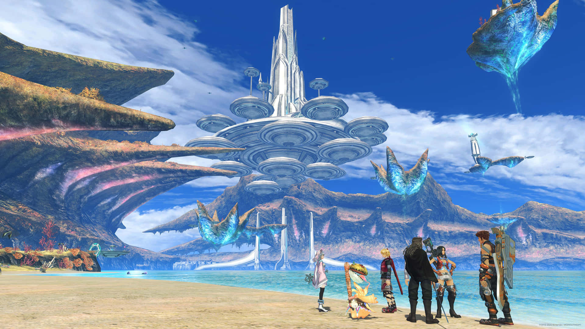 Witness The Magical Beauty Of Xenoblade Background
