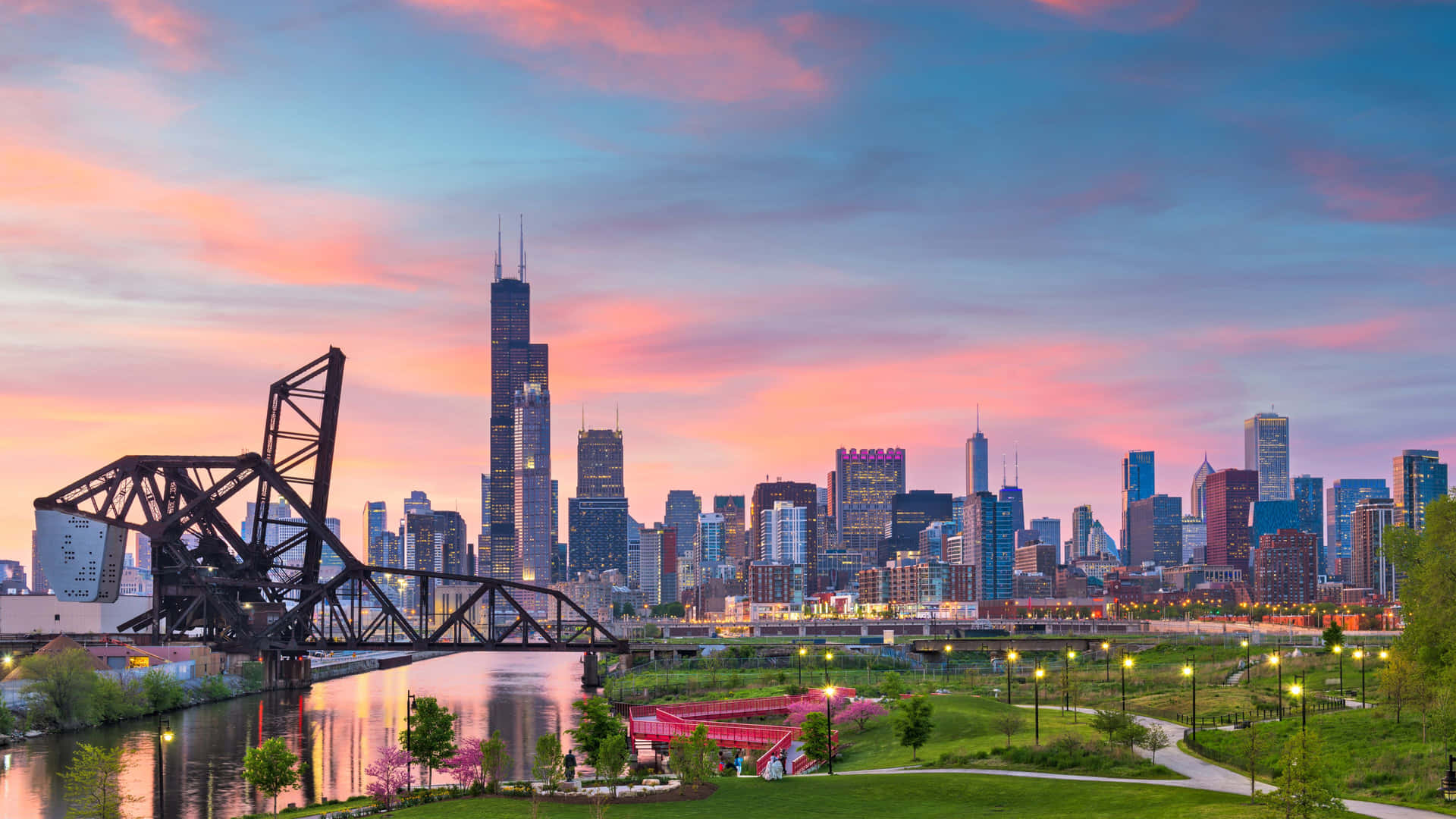 Witness The Majestic Beauty Of The City Of Chicago In 4k Ultra-hd Background