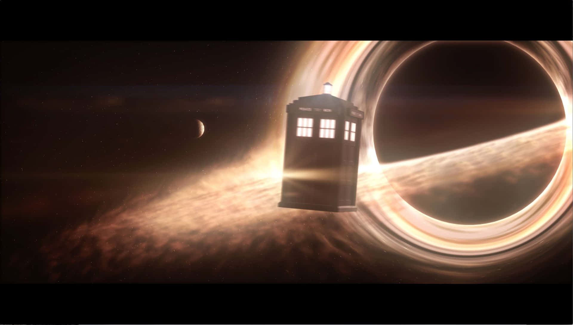 Witness The Power Of A Black Hole Background