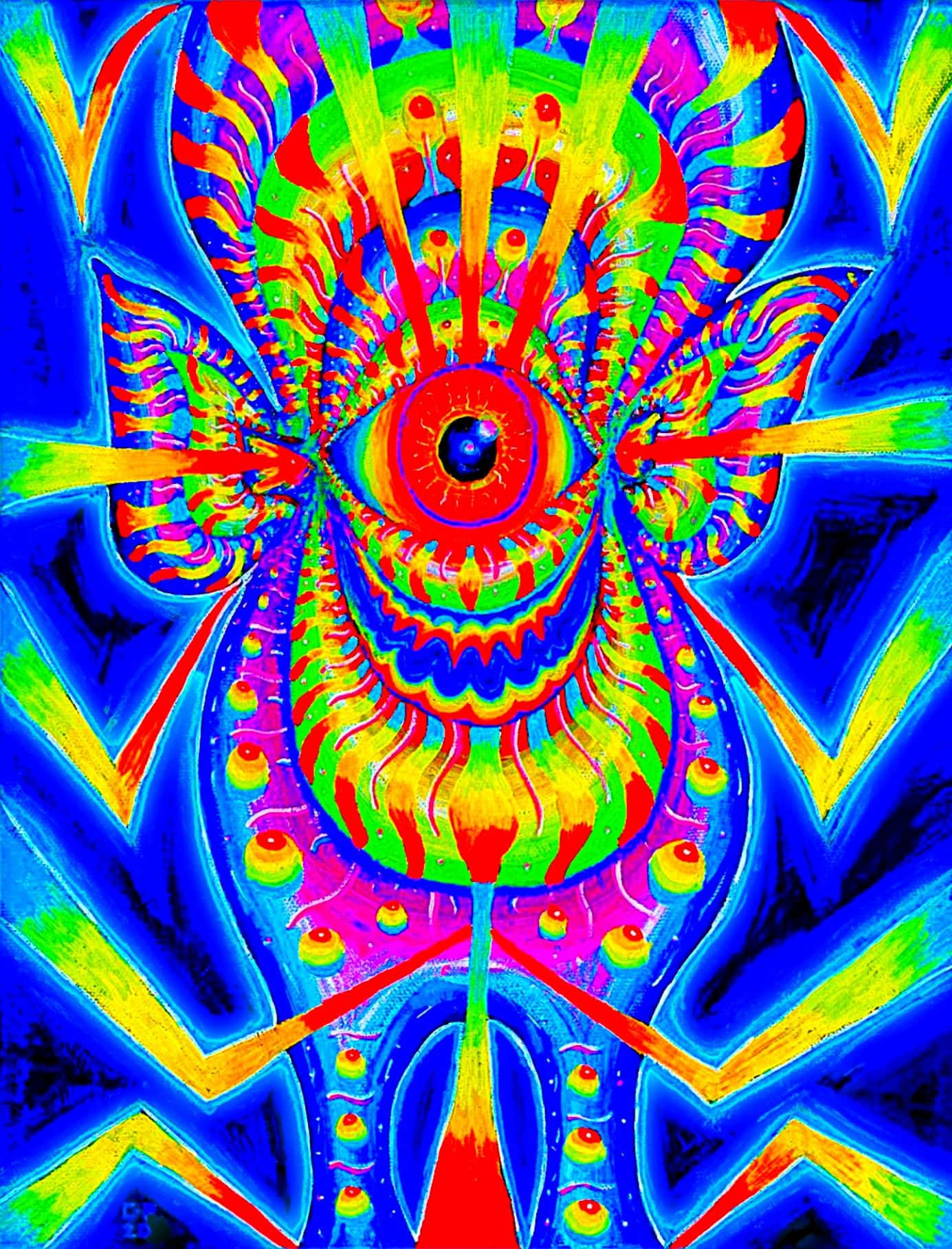 Witness The Power Of The Psychedelic Molecule Dmt Background