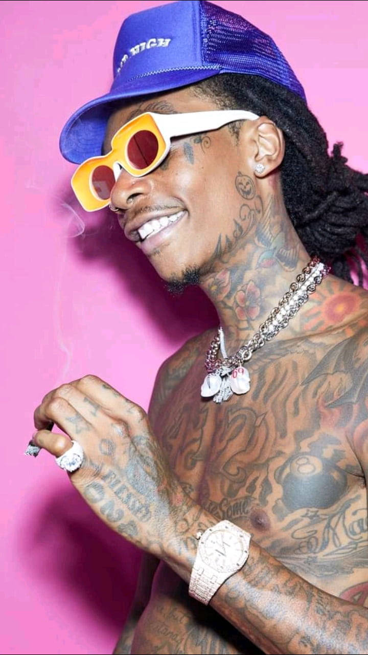 Wiz Khalifa Pink Background Background