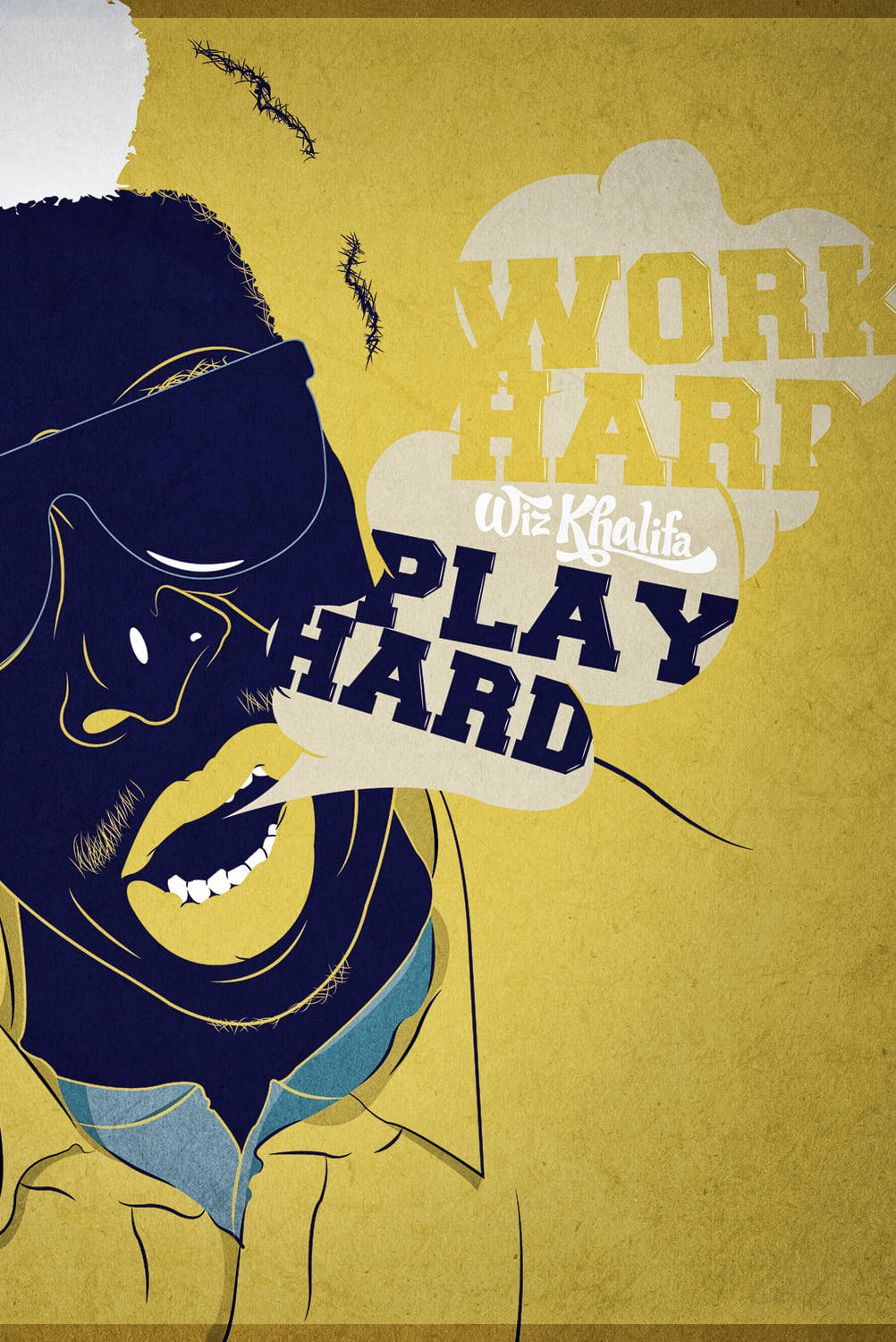 Wiz Khalifa Work Play Hard Background