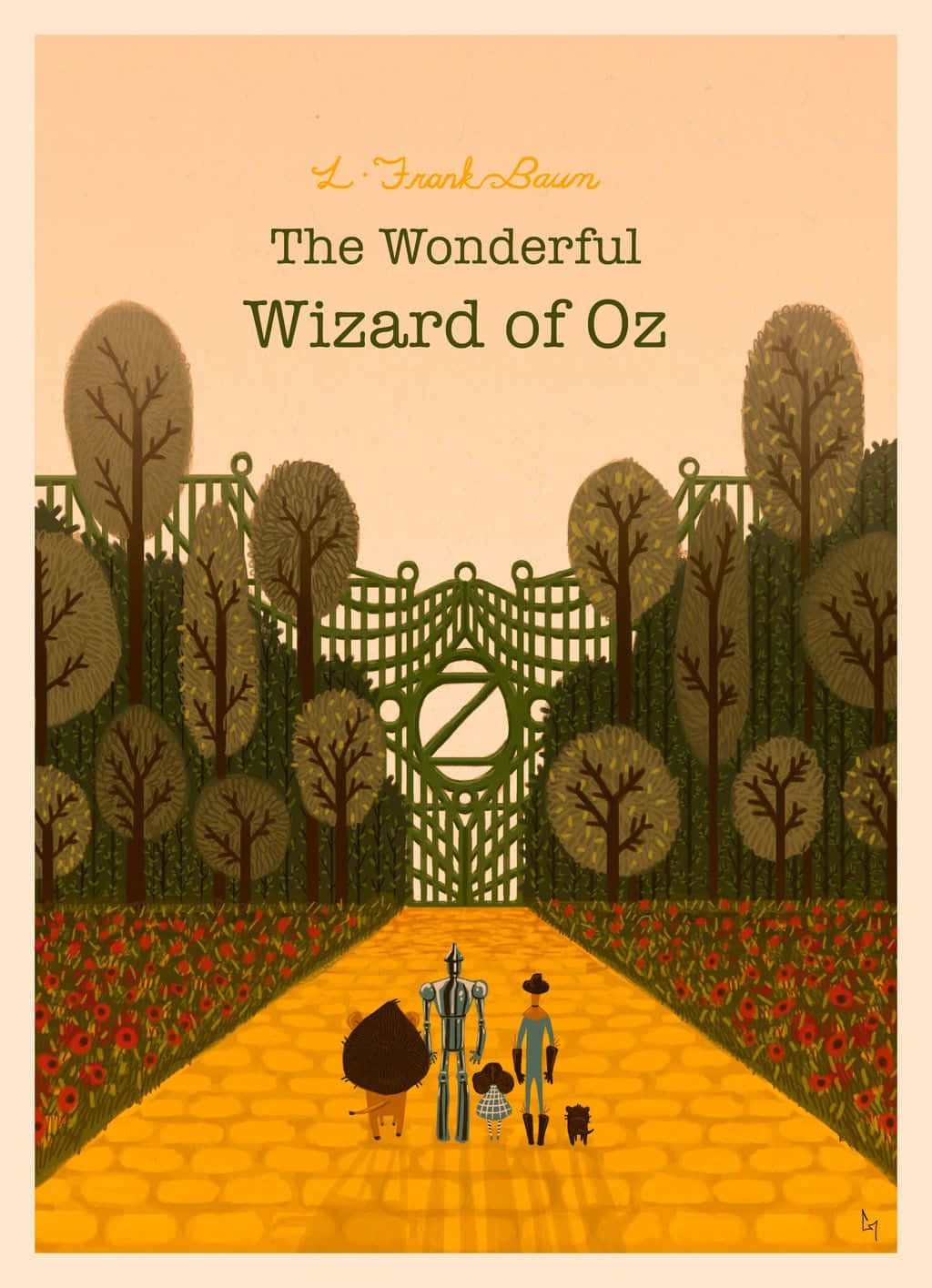 Wizard Of Oz Book Cover Artwork Background