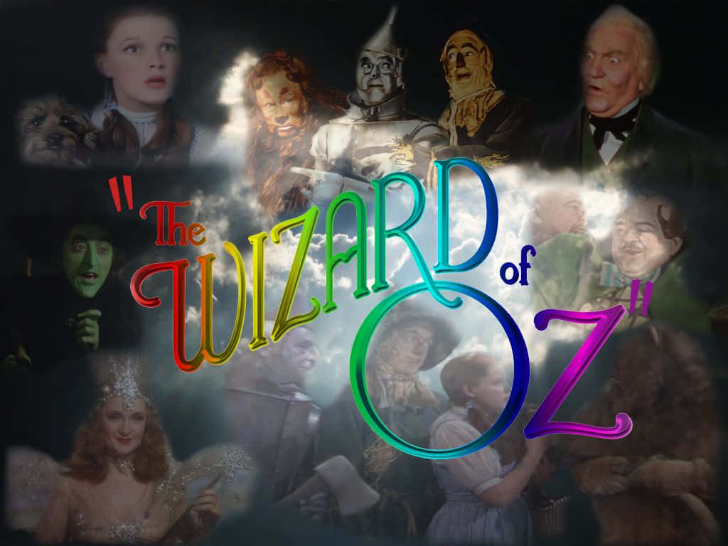 Wizard Of Oz Movie Characters Poster Background