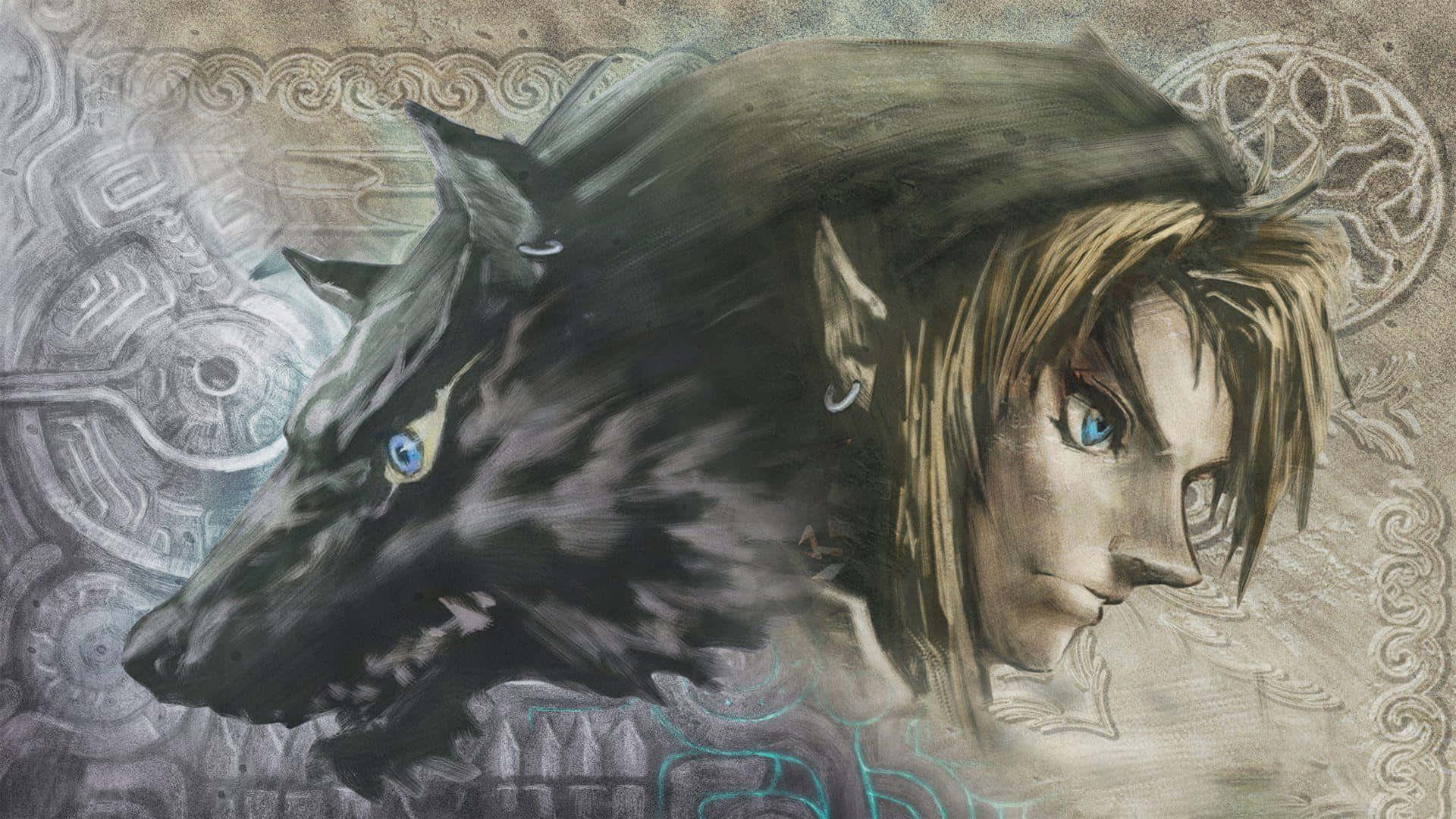 Wolf And Link Legend Of Zelda Twilight Princess