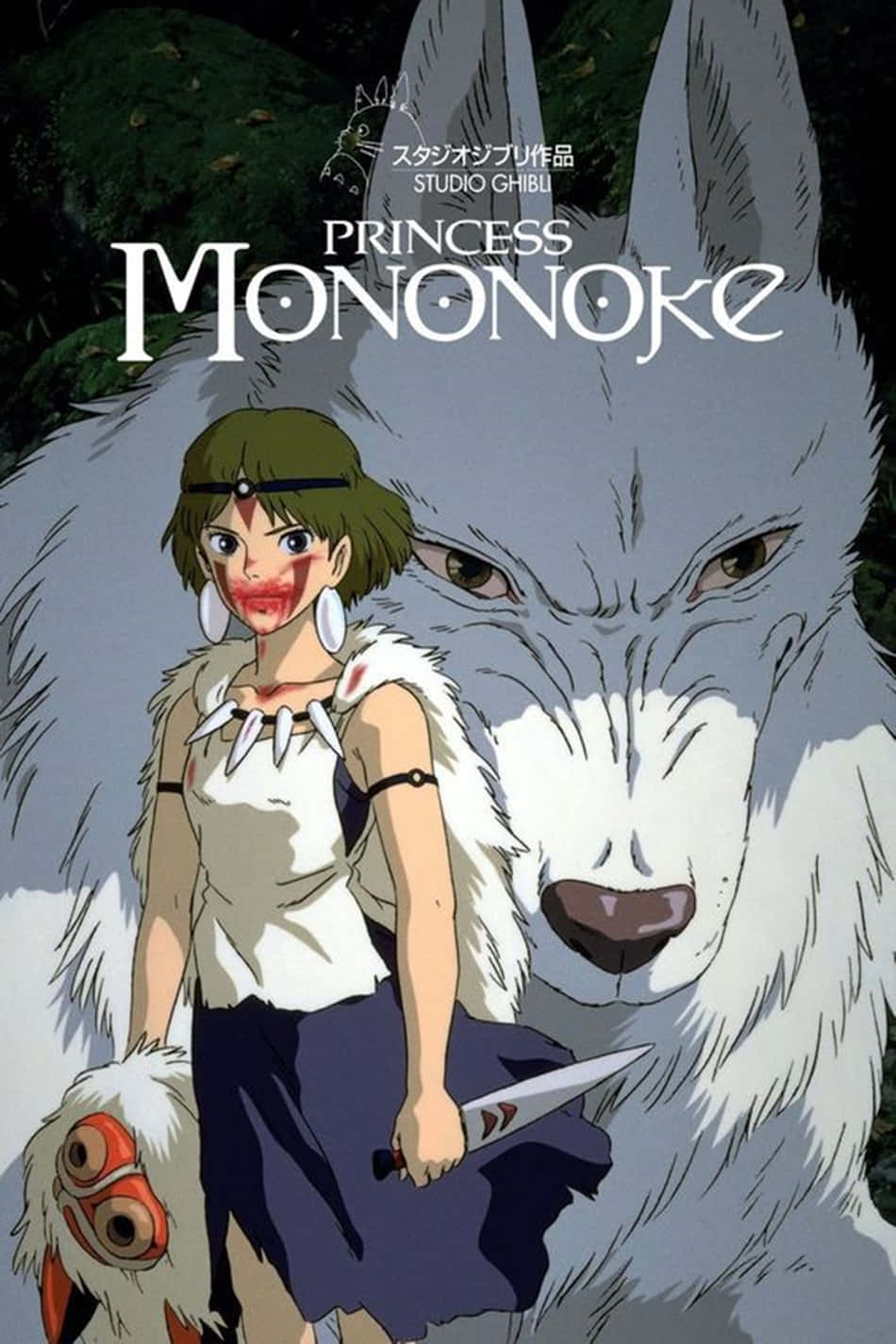 Wolf Girl Princess Mononoke Studio Ghibli