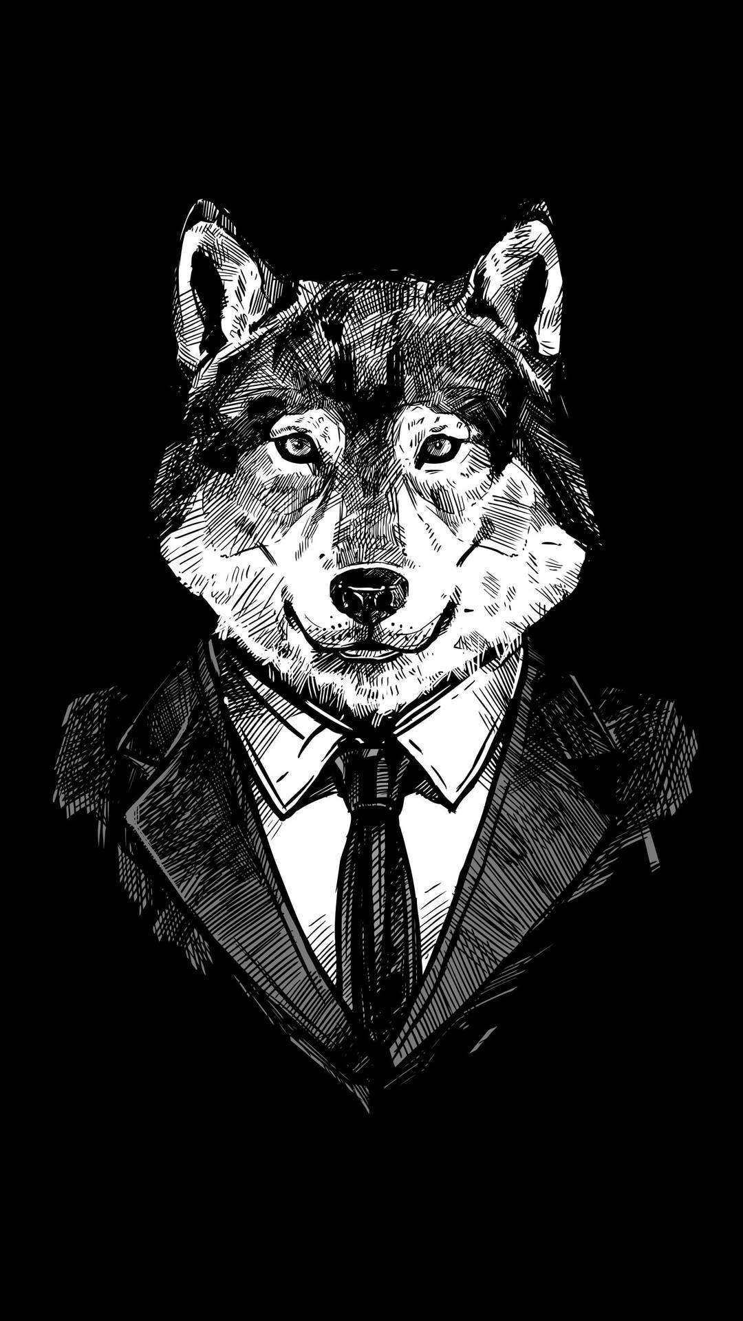 Wolf In Suit Hd Tattoo