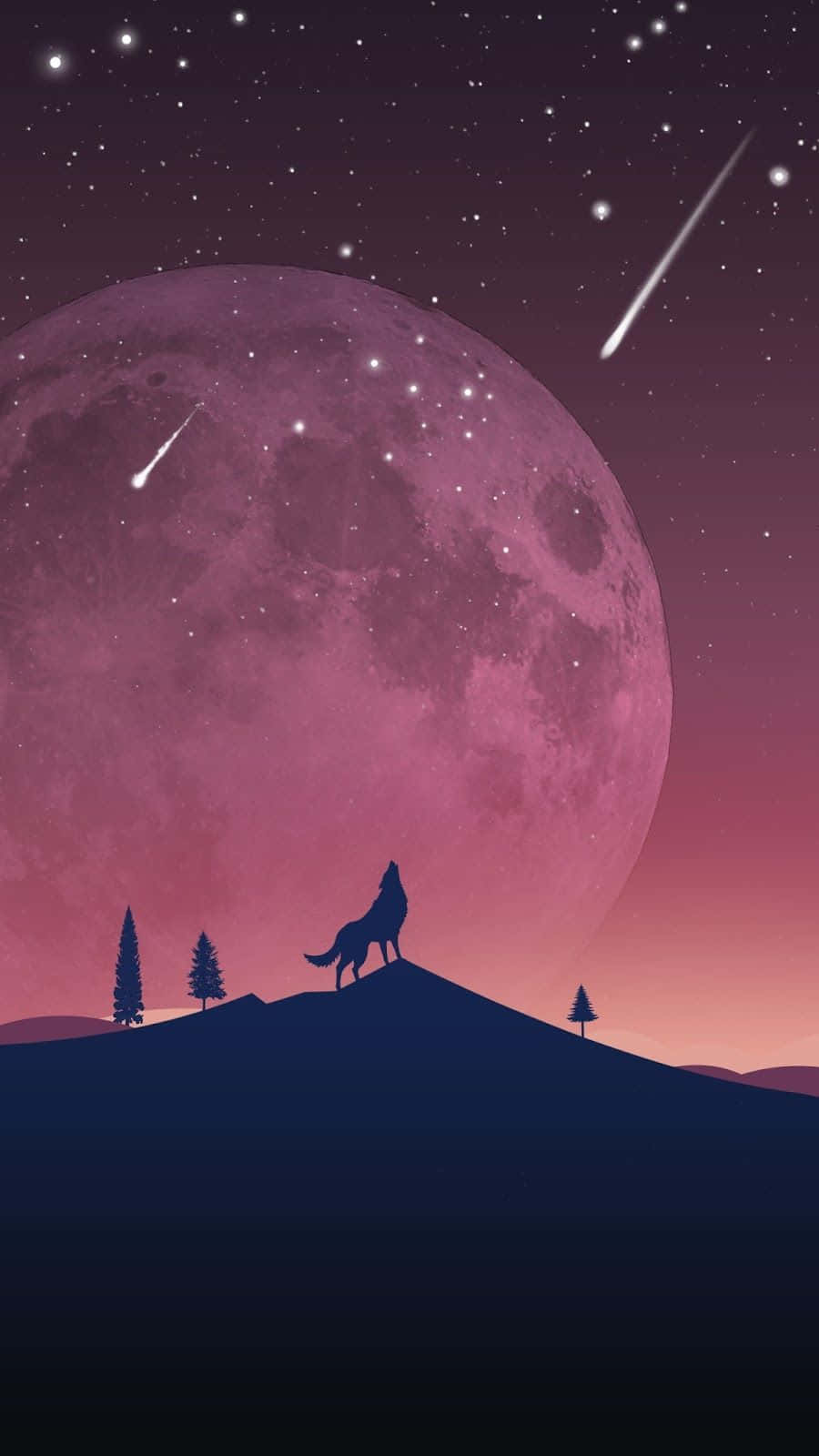 Wolf Iphone Growling Mountain Background