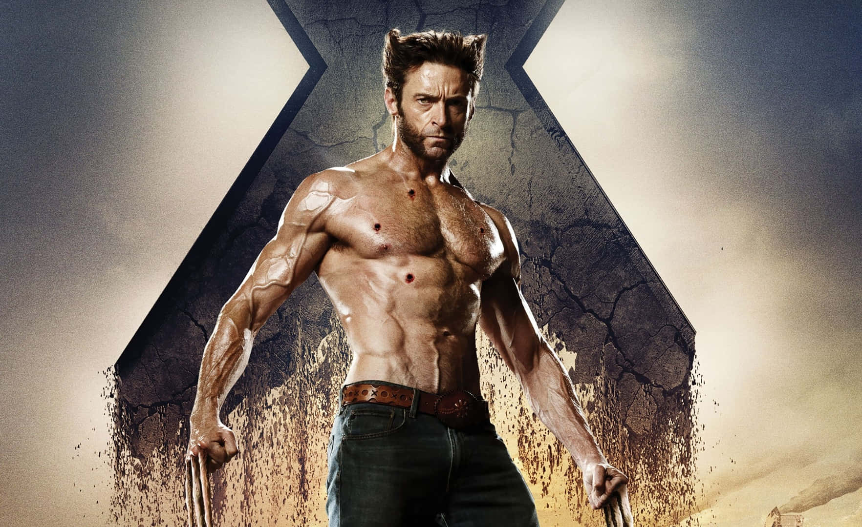 Wolverine In Full Focus Background