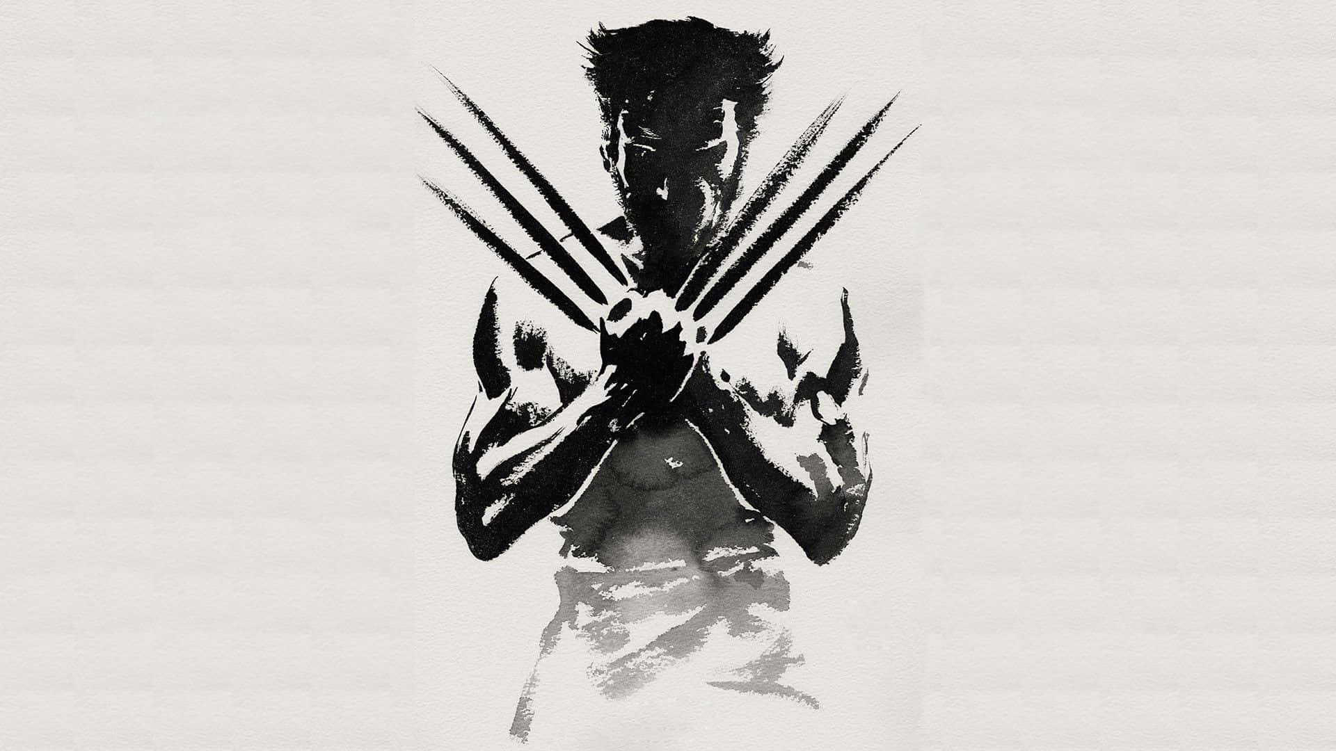 Wolverine Line Brush Art Hd Background
