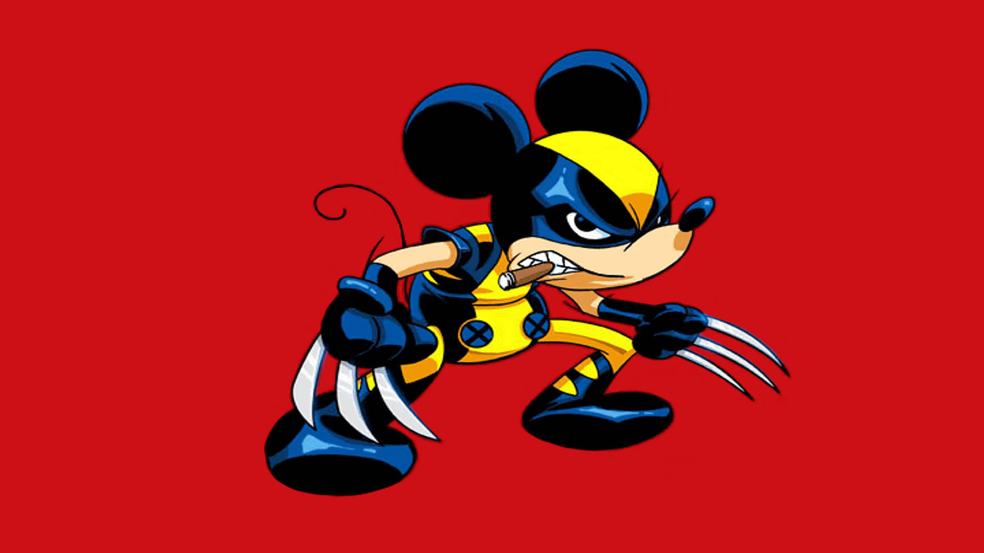 Wolverine Mickey Mouse Disney Background