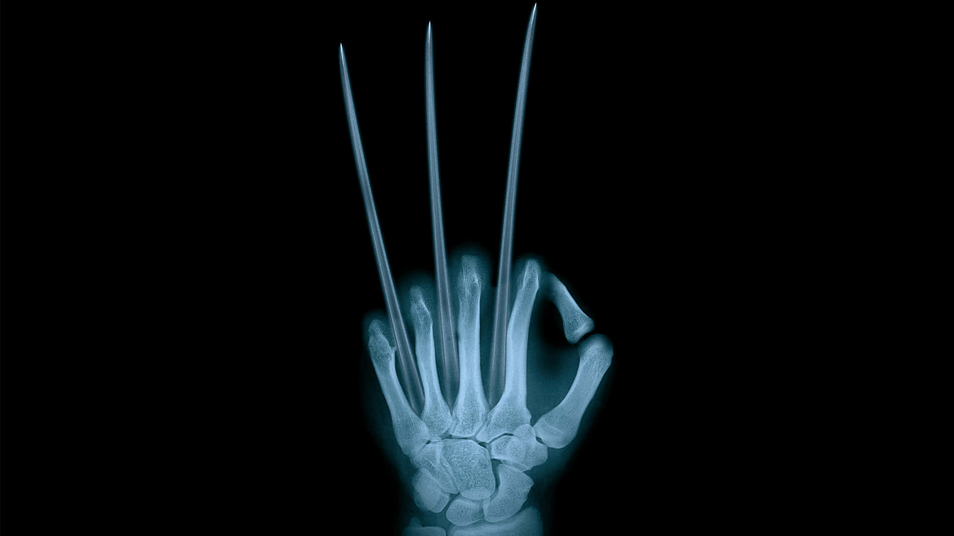 Wolverine's Hand In X-ray Background