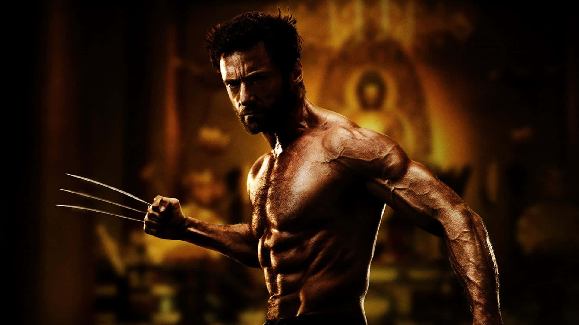 Wolverine, The Superhero Mutant With Adamantium Claws Background