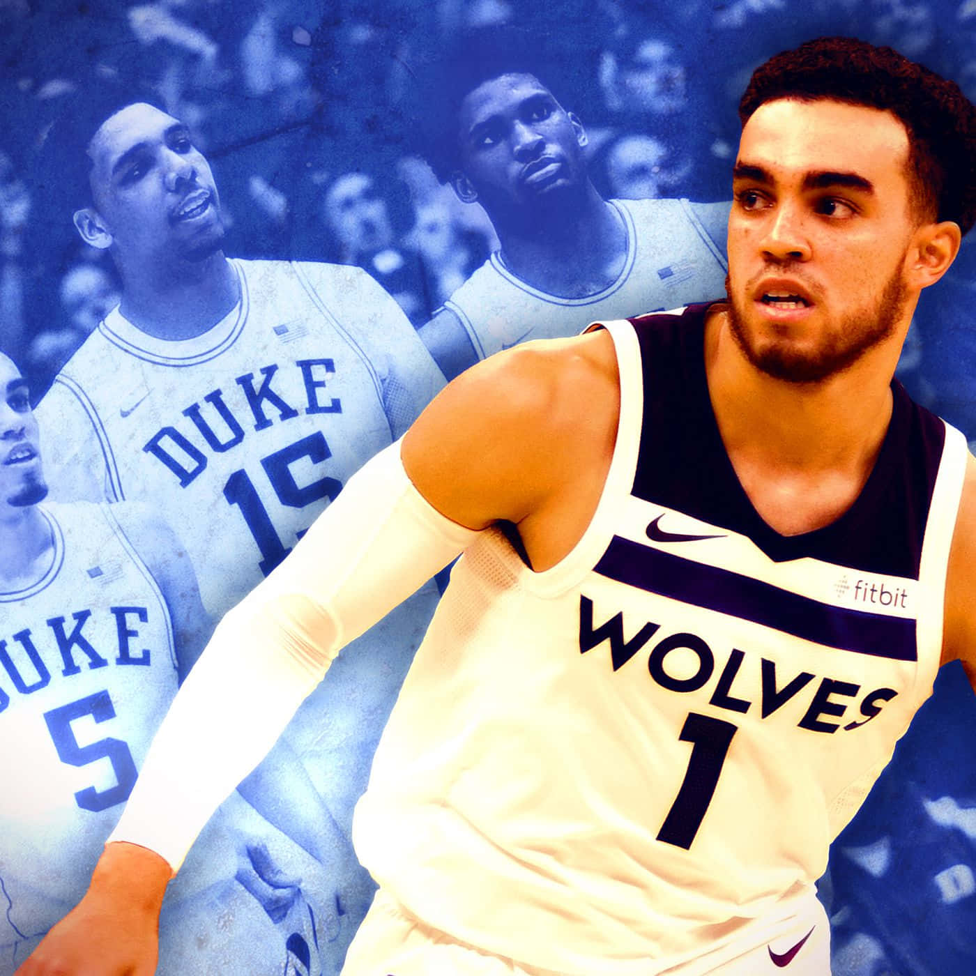 Wolves Number 1 Tyus Jones Background