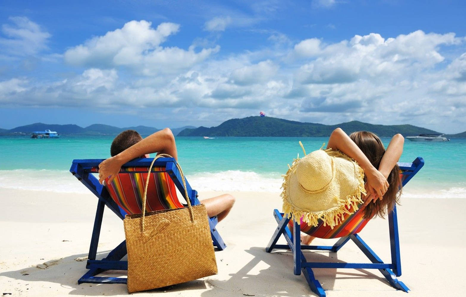 Woman Beach Sunbathing Background