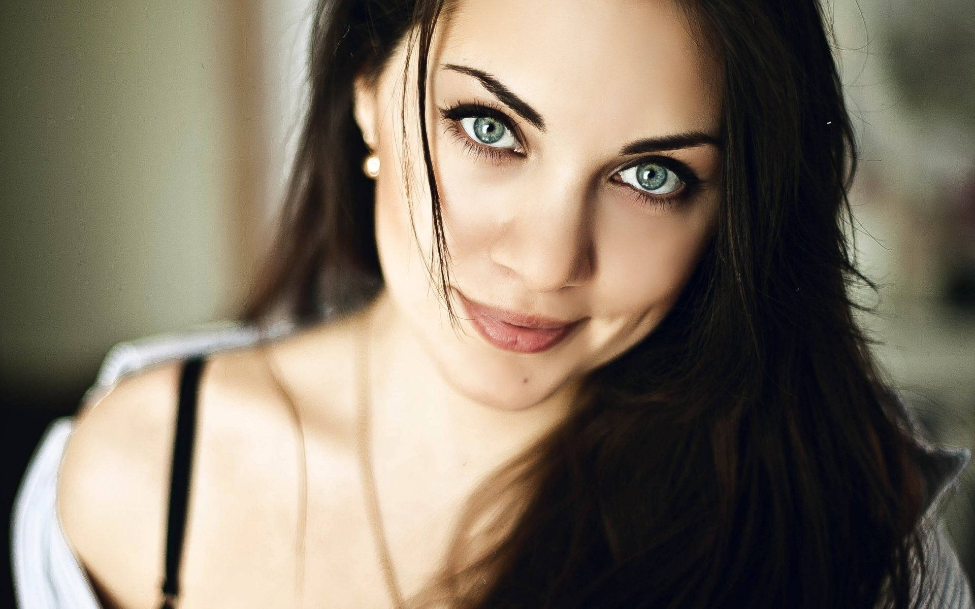 Woman Beautiful Periwinkle Eyes