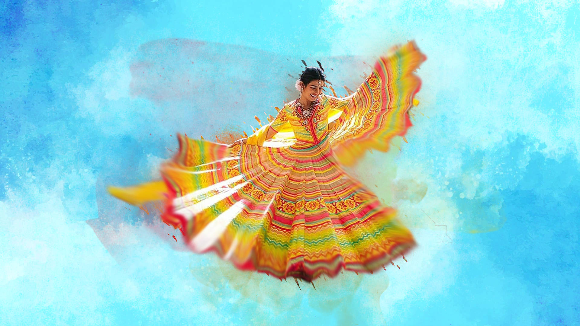 Woman Dancing Art Rajputana Hd Background