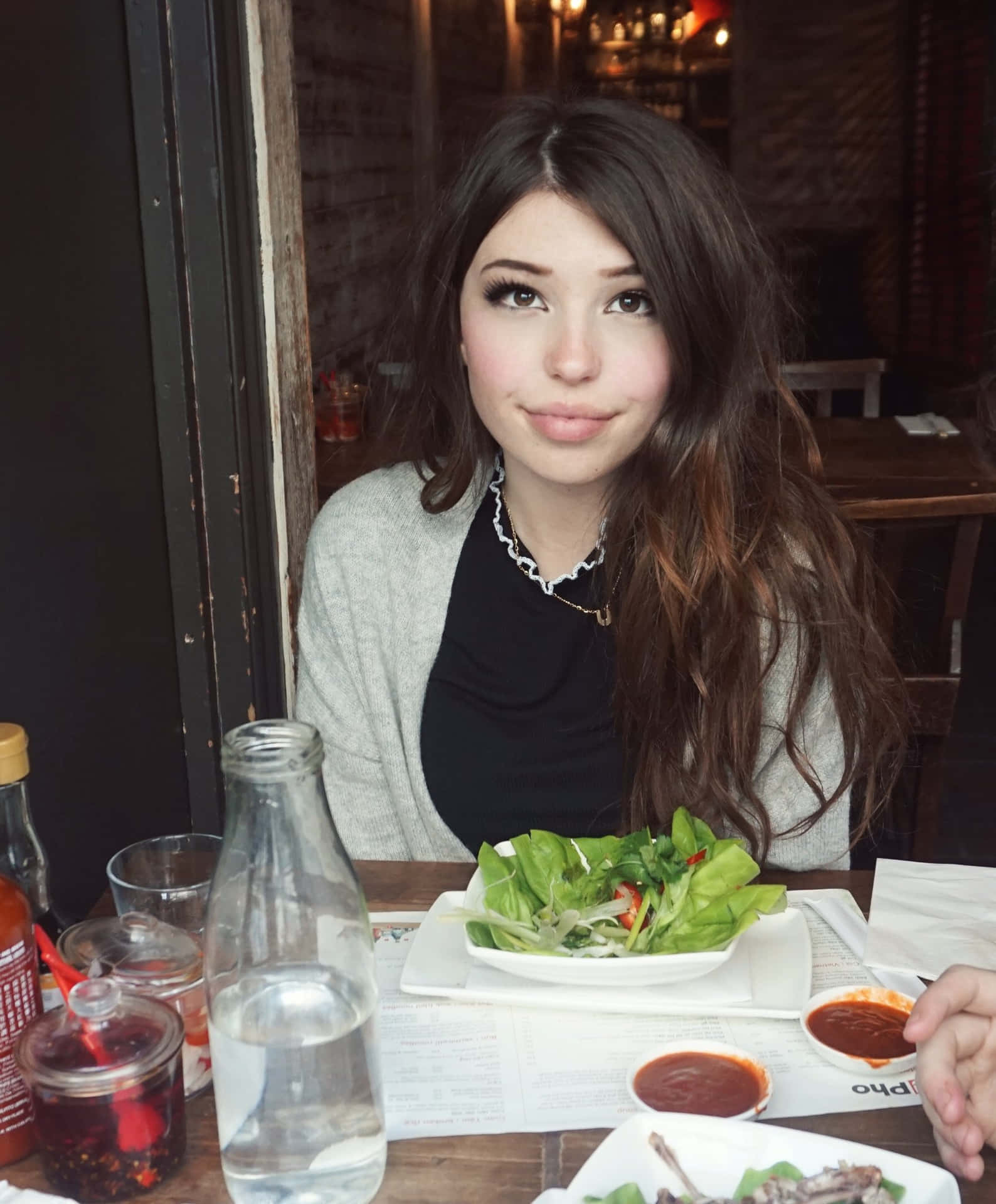 Woman Diningat Restaurant