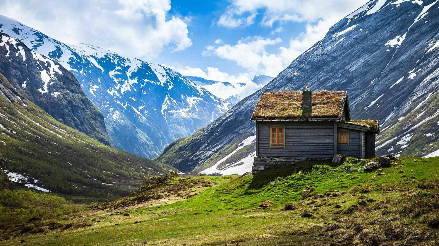 Woman Enjoying Scenic Mountain View