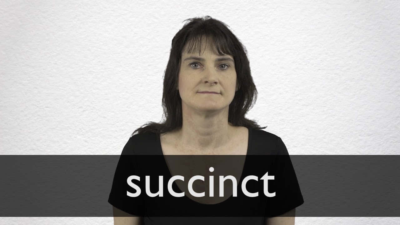 Woman Explaining Succinct Background