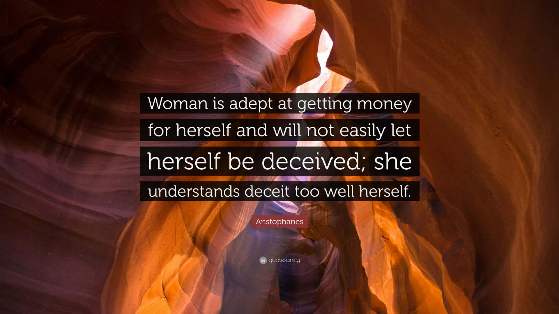 Woman Is Adept Quote