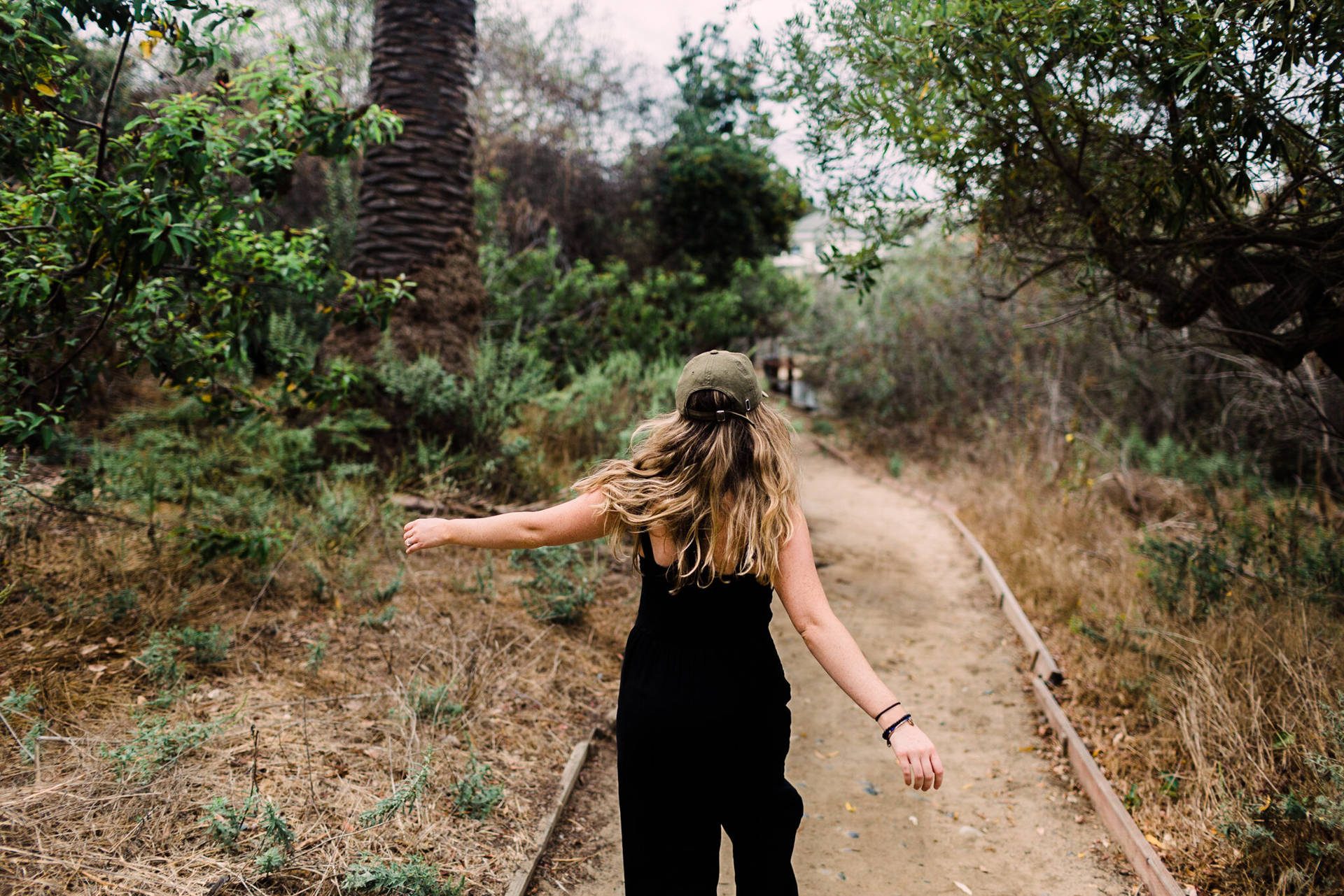 Woman On San Diego Hiking Trail