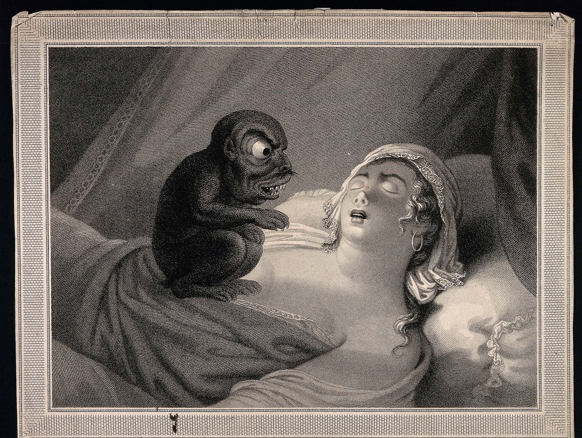 Woman Perturbed By Sleep Paralysis