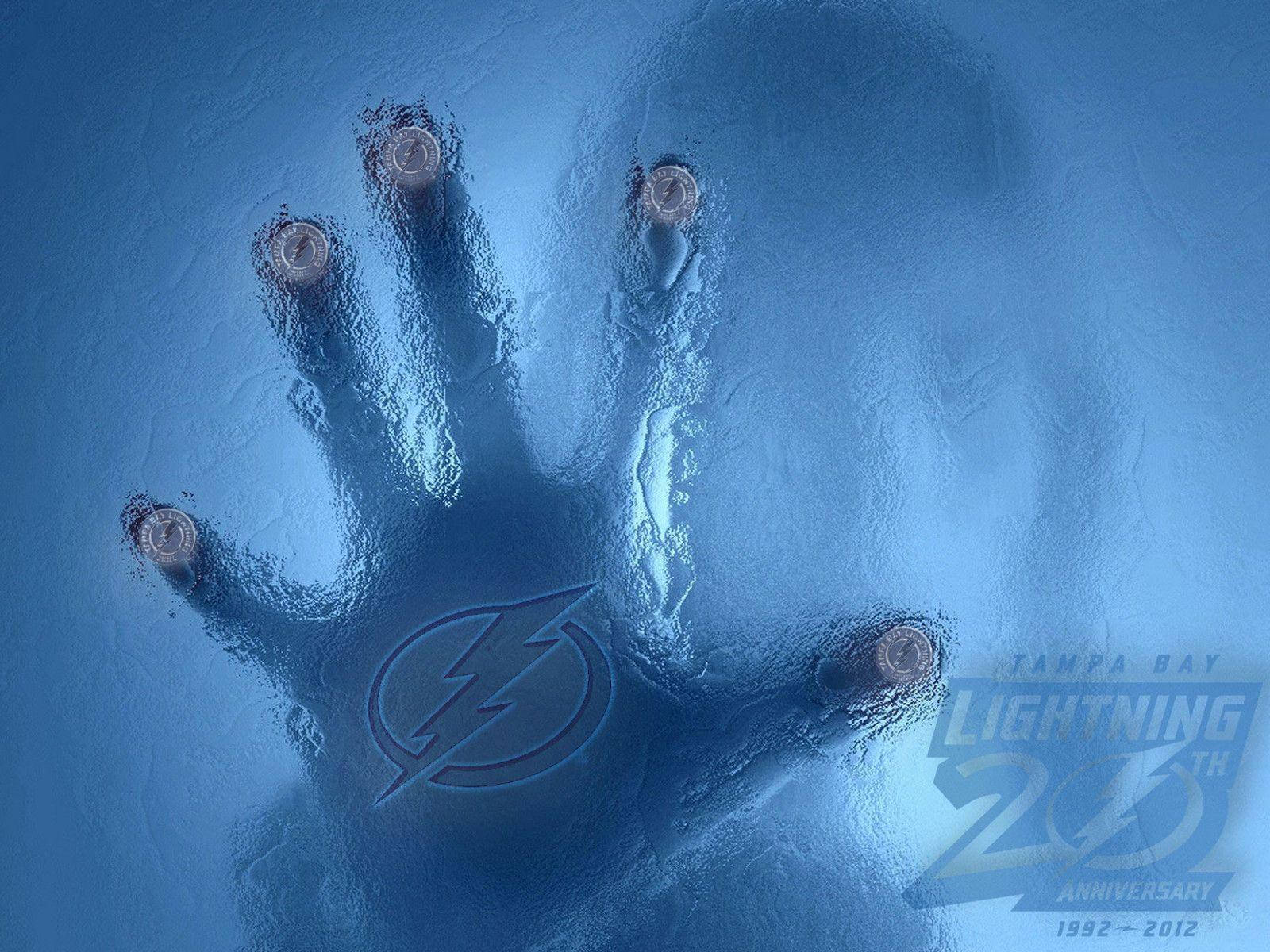 Woman's Hand Tampa Bay Lightning Background