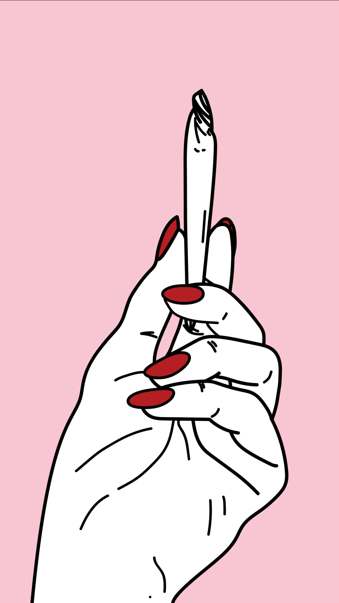 Woman's Hands Holding A Joint Background