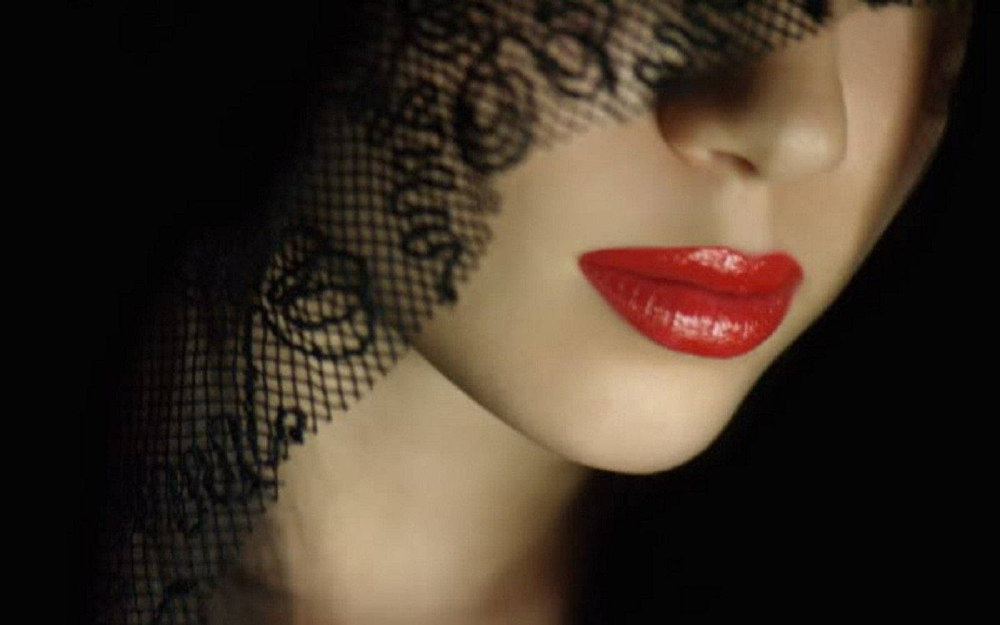 Woman's Red Lips Background