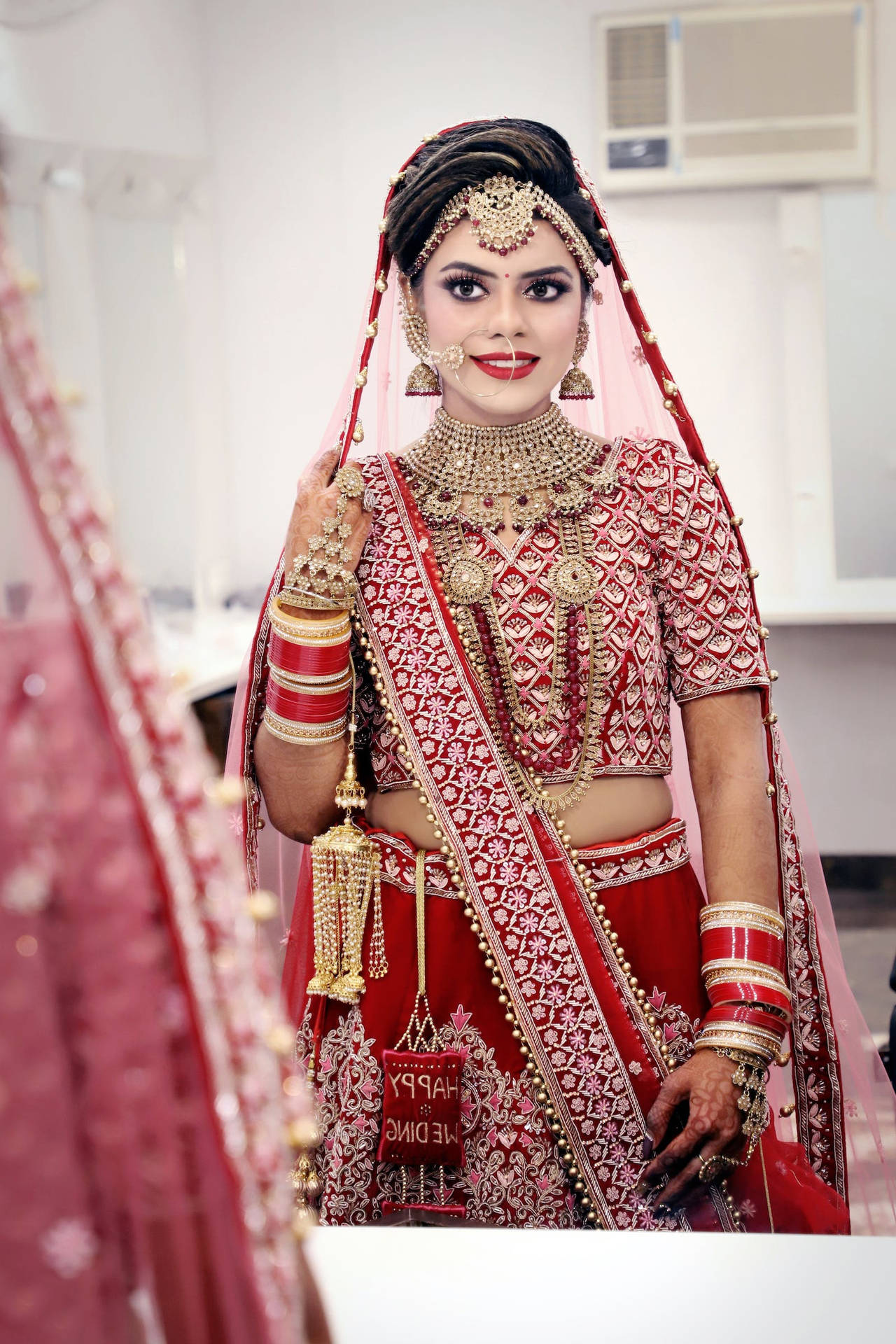 Woman Sari Dress Indian Wedding Background