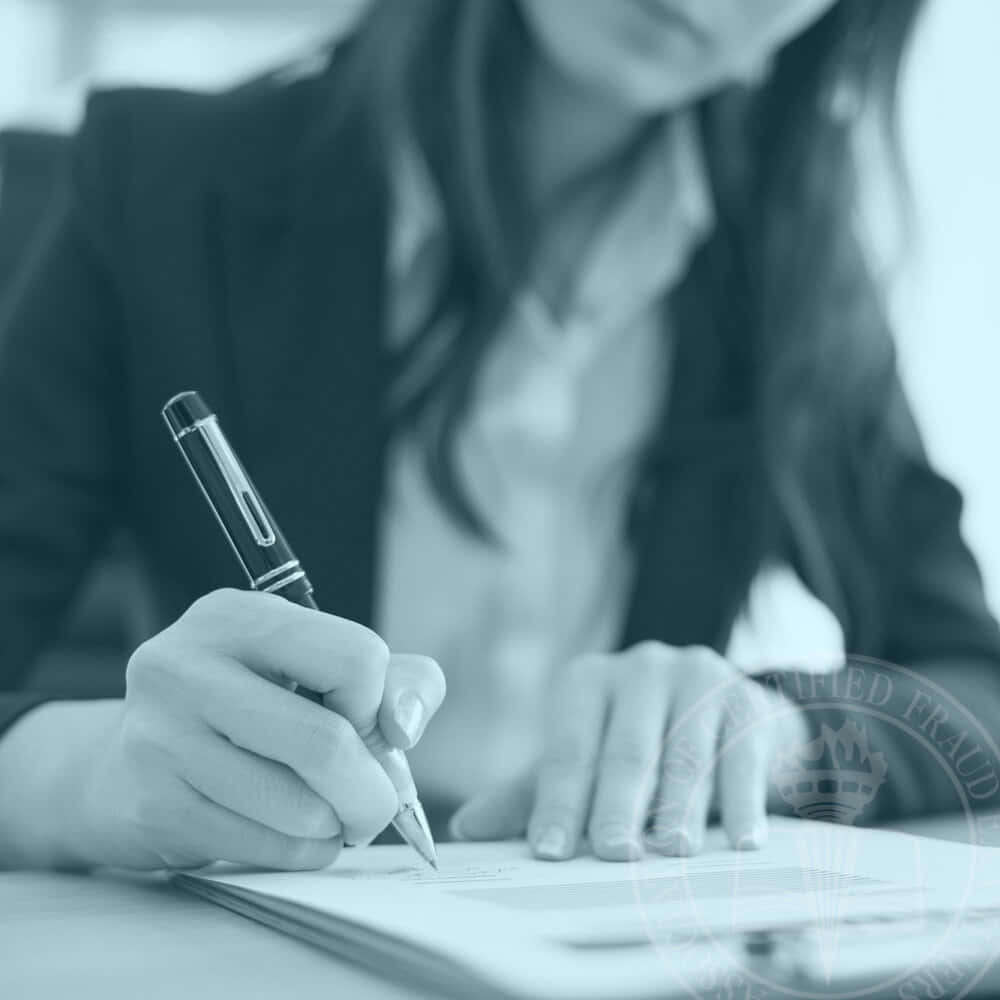 Woman Signing A Contract