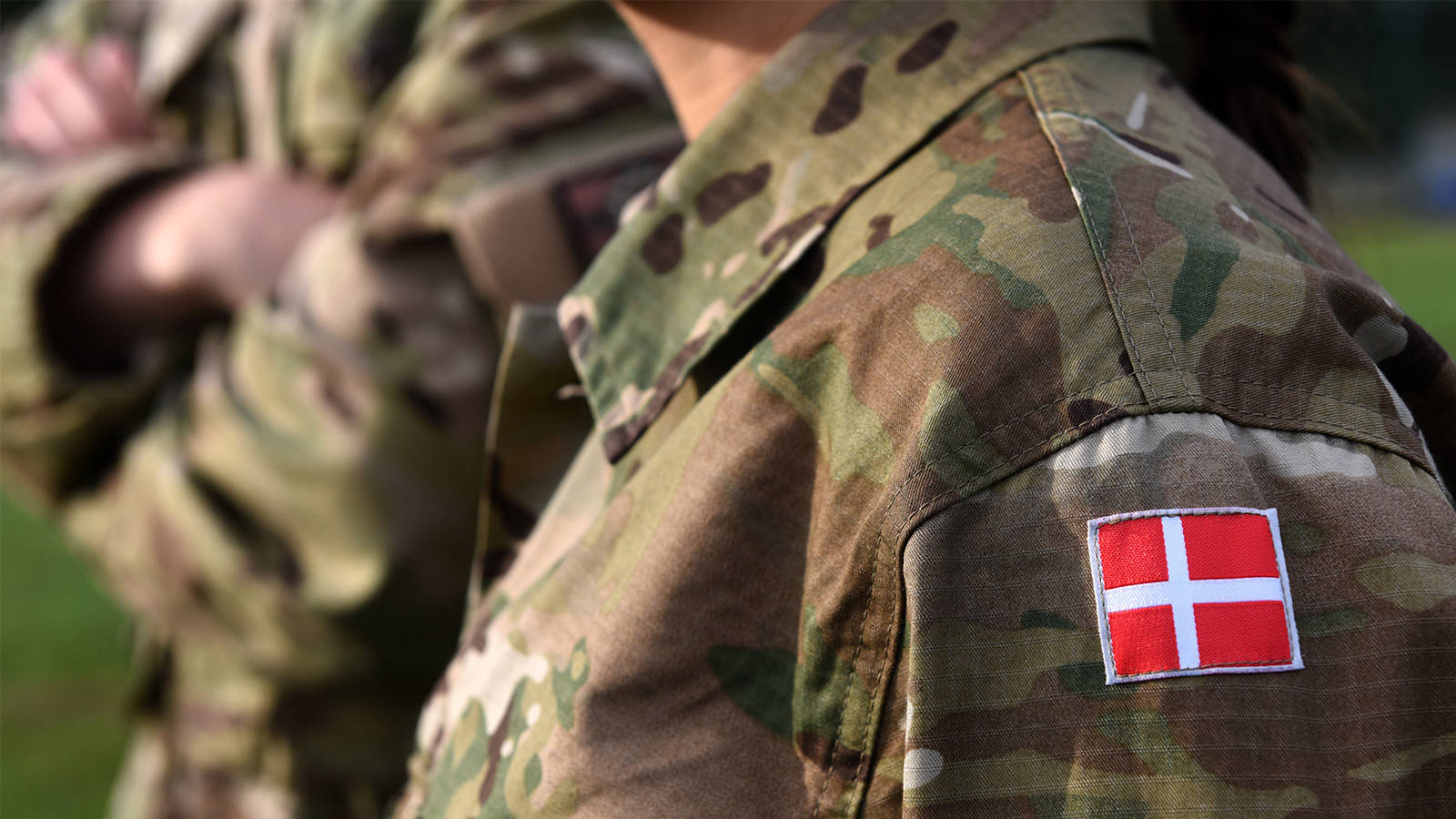 Woman Soldier Army Denmark Flag