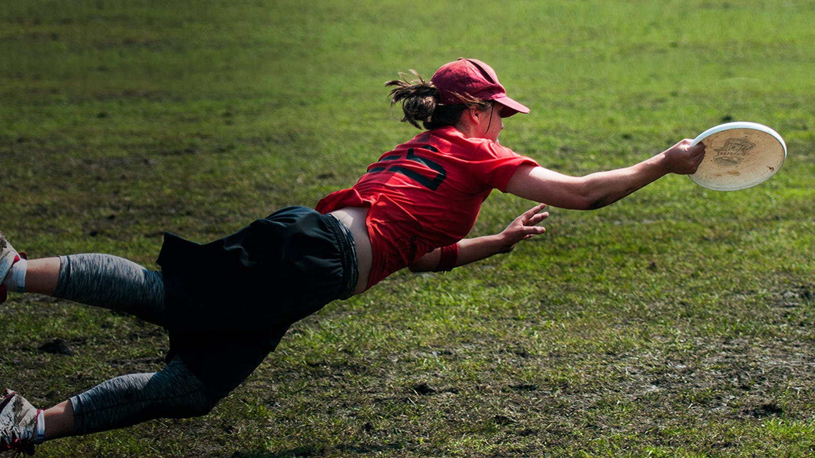 Woman Ultimate Frisbee Player Background