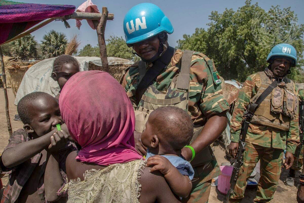 Woman With Kids In Central African Republic