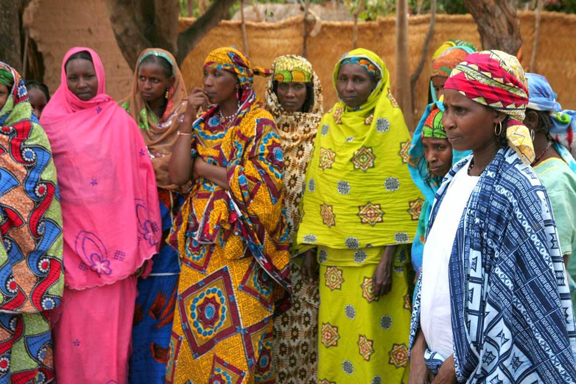 Women In Colorful Dresses Central African Republic