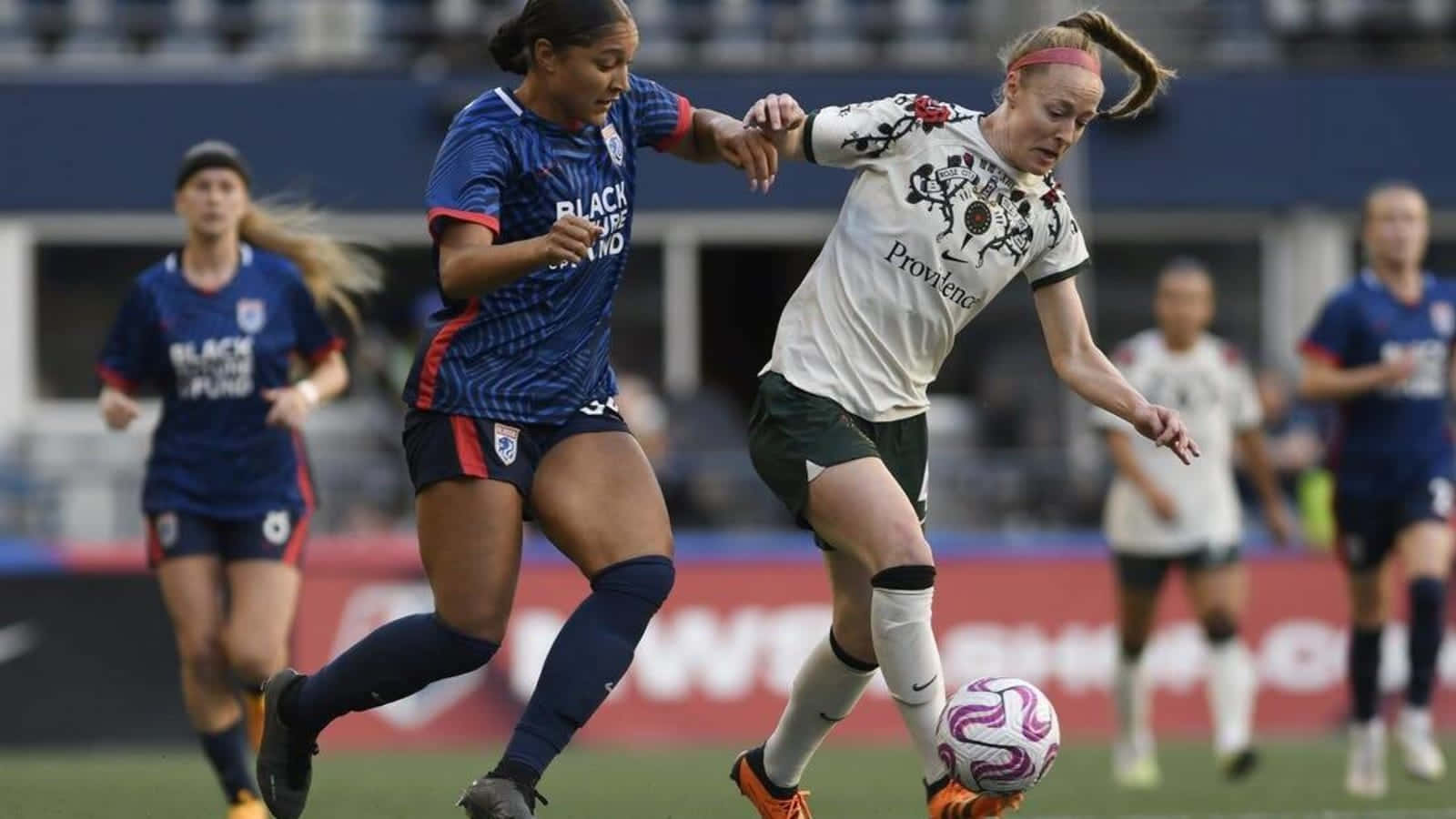 Women Soccer Match Action