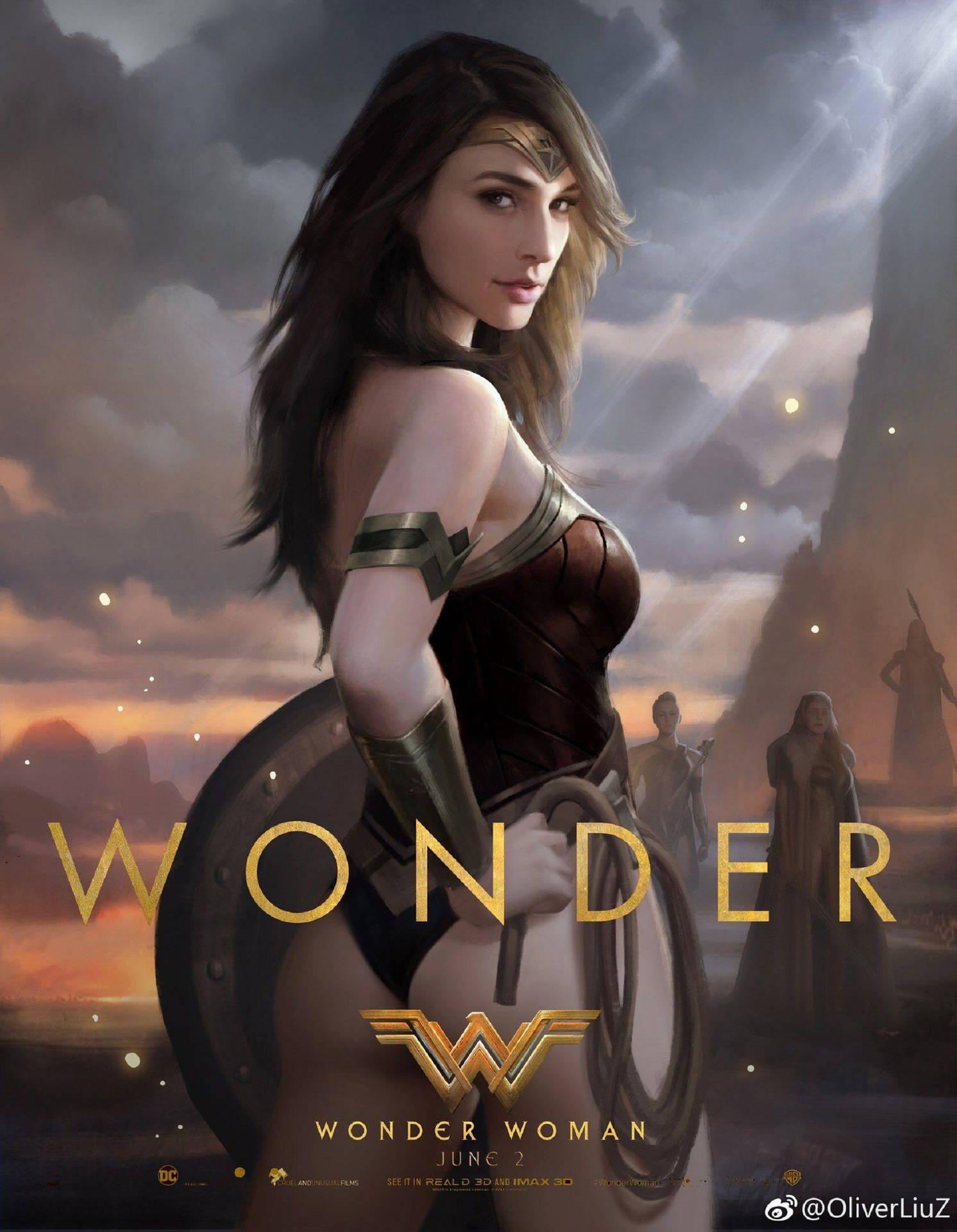 Wonder Woman 1984 Digital Painting Background