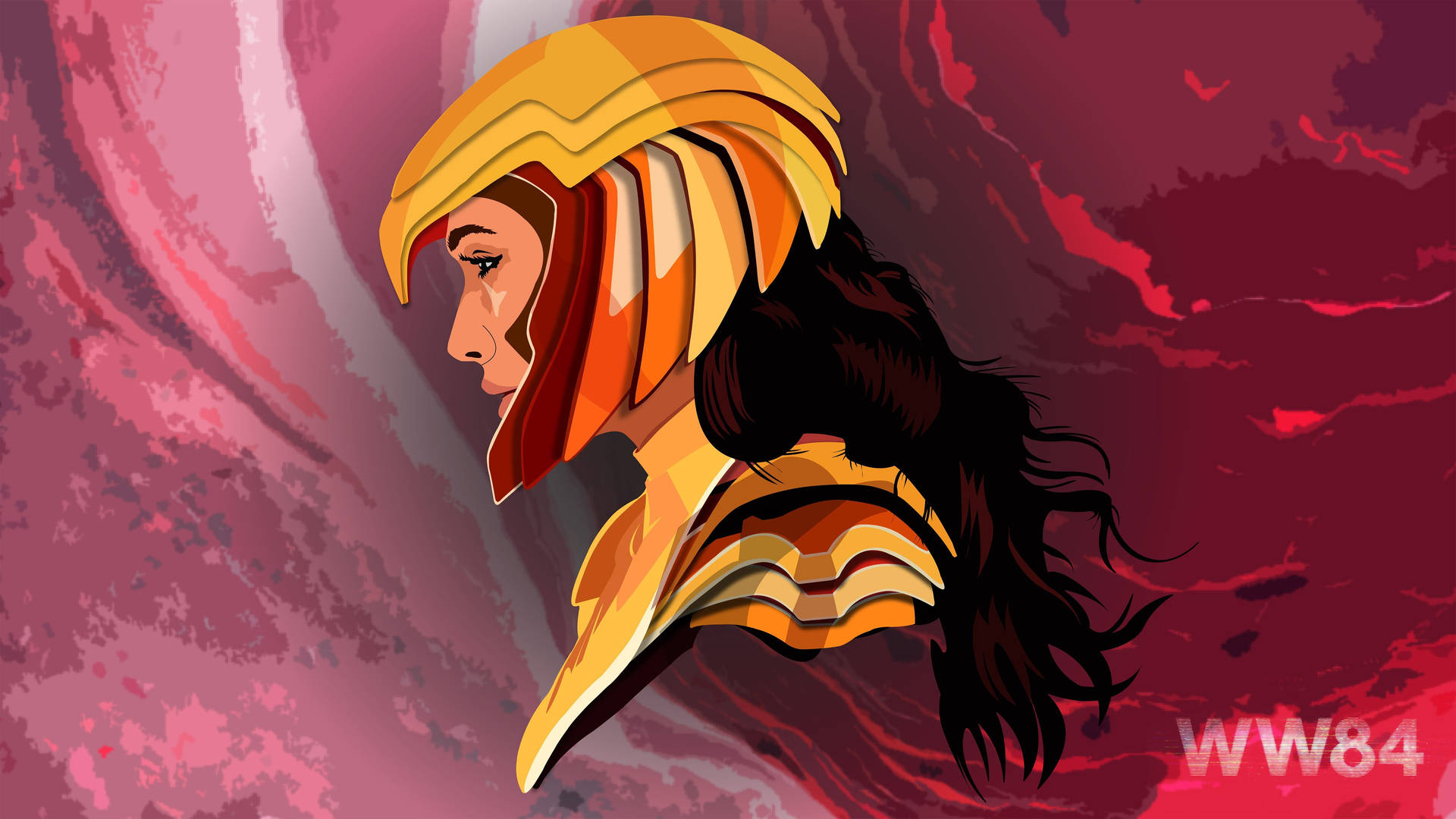 Wonder Woman 1984 Eagle Golden Helmet Background