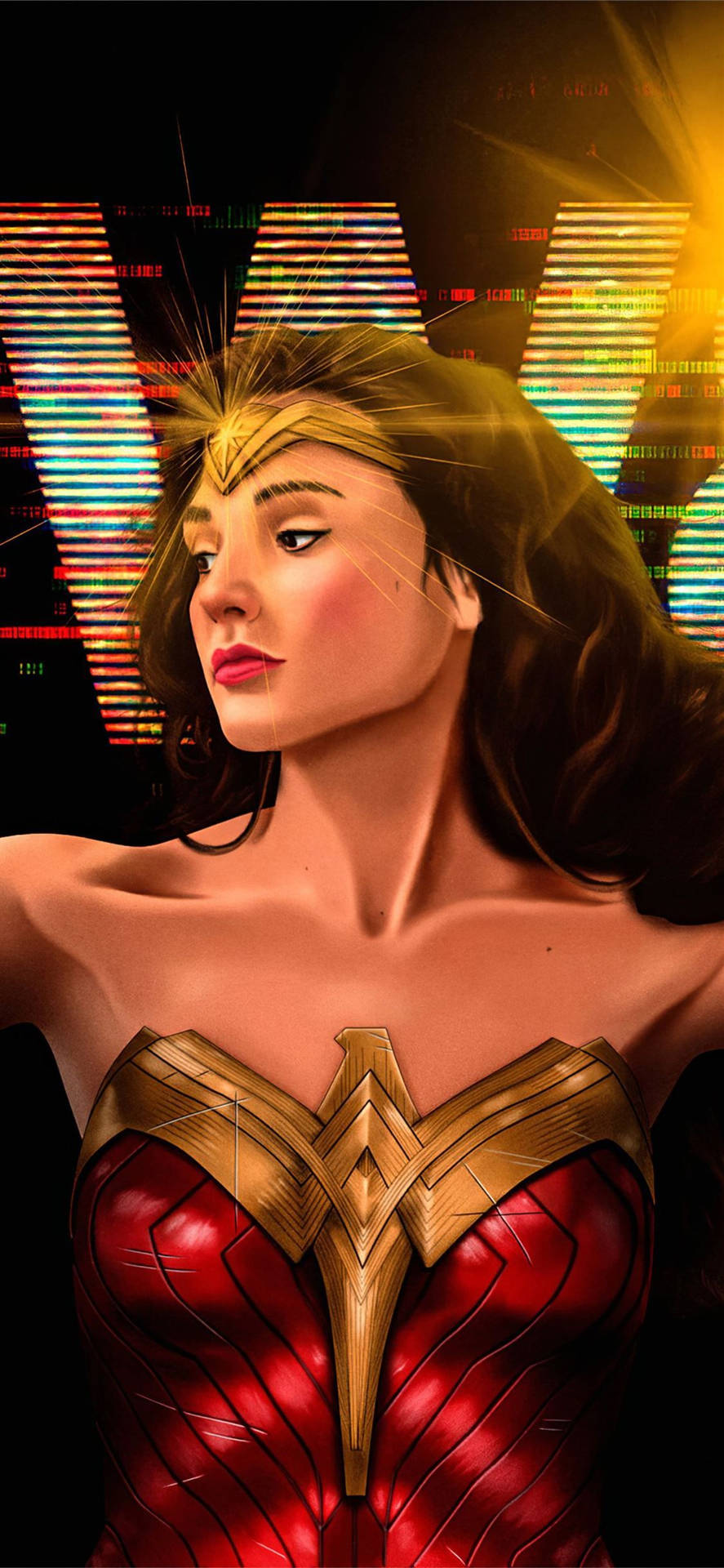 Wonder Woman 1984 Gal Gadot Art Background