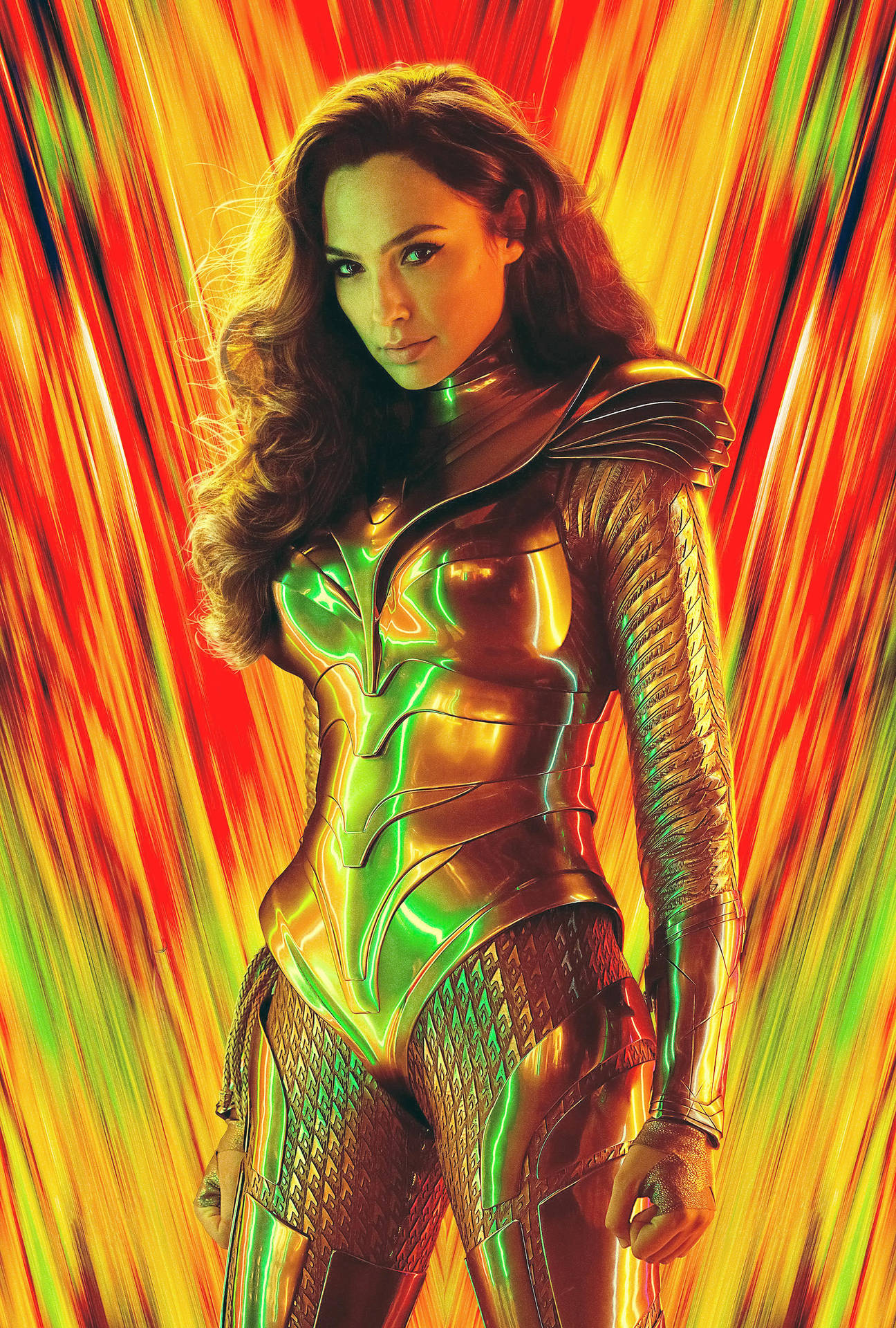 Wonder Woman 1984 Golden Full Body Armour Background