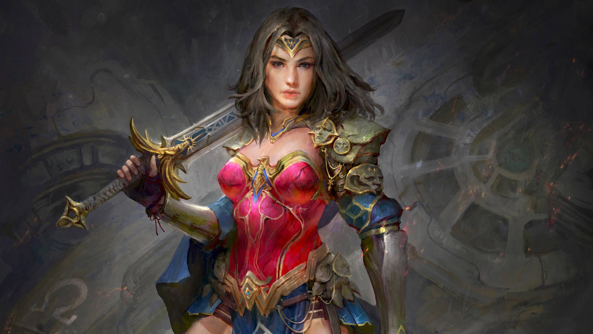 Wonder Woman 1984 Medieval Armor Background