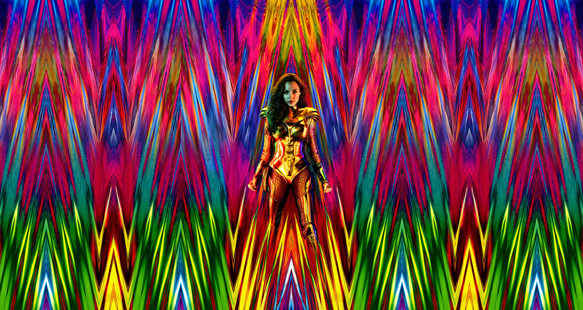 Wonder Woman 1984 Psychedelic Retro Photo Background