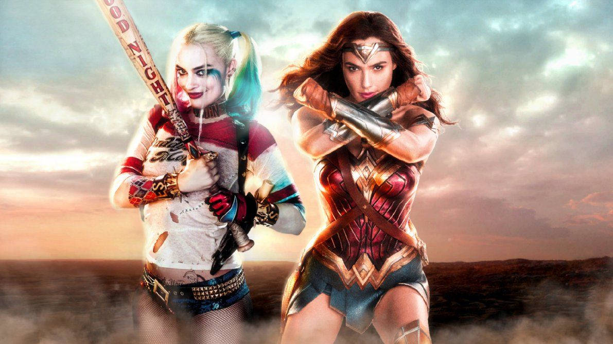 Wonder Woman And Harley Quinn Background