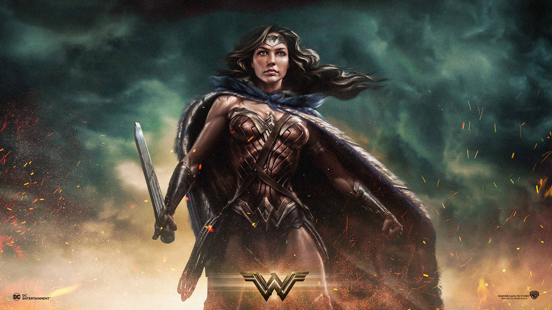 Wonder Woman Dc Comics Superhero Background