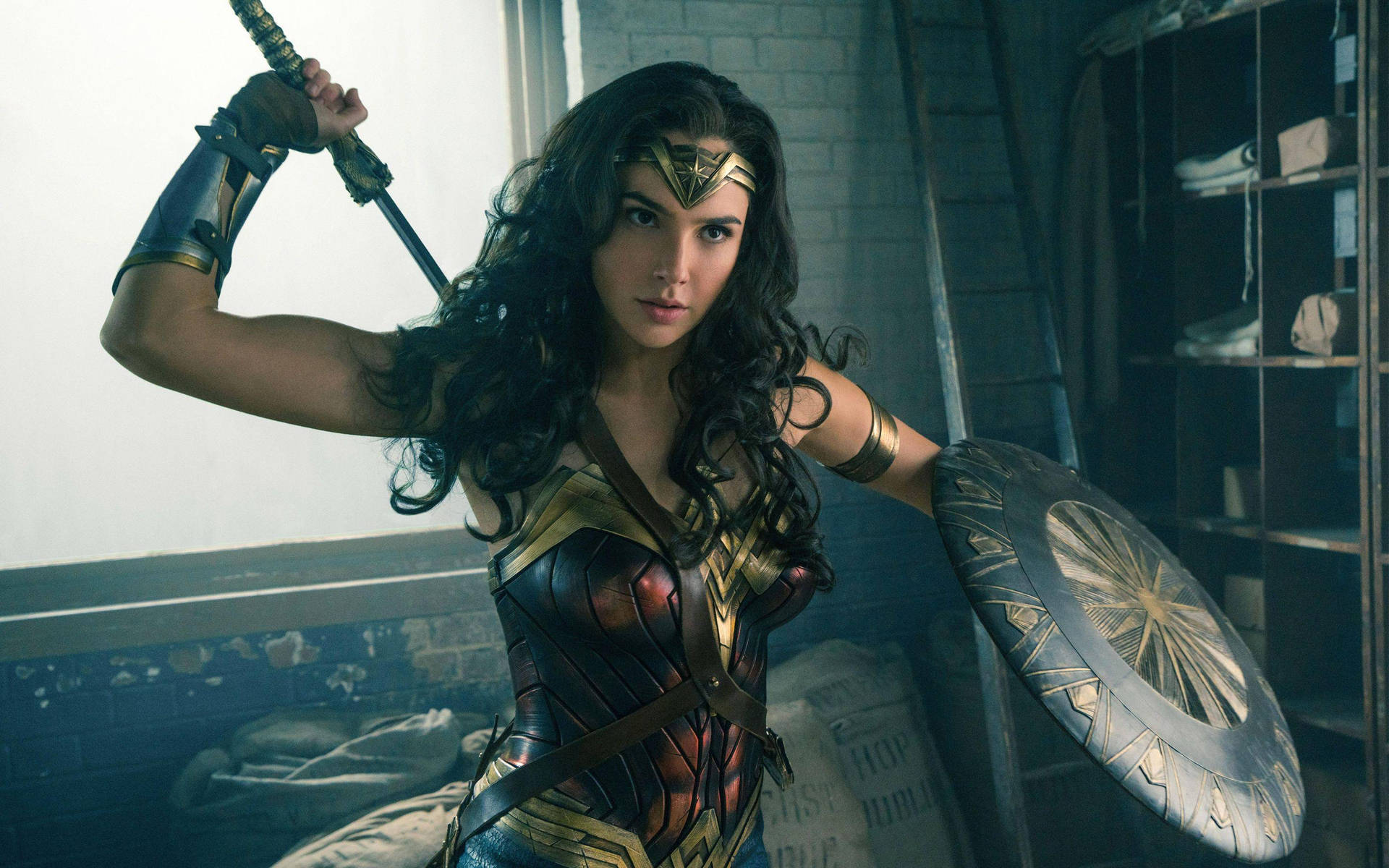 Wonder Woman Heroine Gal Gadot Background