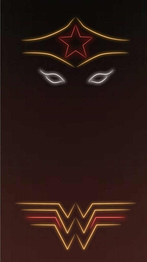 Wonder Woman Neon Iphone Background